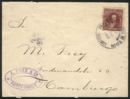 VENEZUELA: Cover Sent From PUERTO CABELLO To Hamburg On 30/SE/1904 Franked With 50c. (Sc.235), VF Quality! - Venezuela