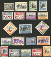 YEMEN: Michel 99/108 + A.109/113 + Postage Dues 9/13, Admission Of Yemen To UN, Complete Set Of 20 Values, MNH, Very Fin - Jemen