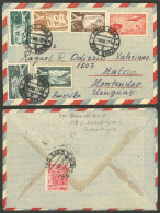 YUGOSLAVIA: 5d. Aerogram With Attractive Additional Postage, Sent From SORO BANJA To Uruguay On 24/AU/1955, Very Fine Qu - Other & Unclassified