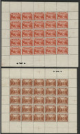 N°  56 + 57 + 61 Trois Feuilles Neuves De 25 Ex. ** (MNH) Cote 85 € + 2 Croix De Repère Pour La Dentelure Voir Suite - Ungebraucht