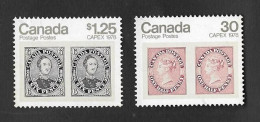 SE)1978 CANADA, WORLD PHILATELY EXHIBITION "CAPEX '78" TORONTO, STAMP NO. 2 & STAMP NO. 4, PAIR MNH - Used Stamps