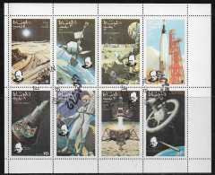 State Of OMAN Republic - 1974 **   Sheet  **  CTO ** Space & Sir Winston Churchil - Estados Unidos