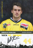 Autogramm Eishockey AK Nick St-Pierre Krefeld Pinguine 13-14 Krefelder EV KAC Klagenfurt Škoda Plzeň Pilsen Deutschland - Sports D'hiver