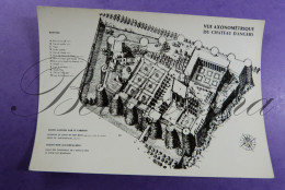 Vue Axonométrique Du Chateau D'Angers Plan; - Châteaux