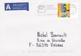 Suisse -- 2015--lettre NEUCHATEL Pour VIVONNE-86 ( France)...tp  Einstein Seul Sur Lettre....cachet "Handicap" - Cartas & Documentos
