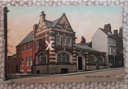 LEEK GENERAL POST OFFICE OLD COLOUR POSTCARD STAFFORDSHIRE - Other & Unclassified