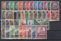 Dt. Besetzung 2.WK Luxemburg Freimarken Mi.-Nr. 1-41 Kpl. Gebiet Postfrisch ** - Occupation 1938-45