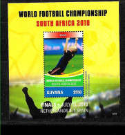 #9101 GUYANA 2011 SPORT FOOTBALL SOCCER WORLD CUP SOUTHAFRICA 2010 S/S YV BL 528 - 2010 – Sud Africa