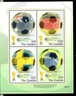 #9108 GAMBIA 2006 SPORT SOCCER FOOTBALL WORLD CUP MINISHEET YV 4580-83 MNH - 2006 – Germania