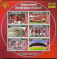 #9098 GRENADA 2002 SPORT FOOTBALL SOCCER MANCHESTER UNITED MINISHEET YV 4317-22 - 2002 – Corea Del Sur / Japón