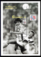 #9071 GRENADA 1993 SPORTS FOOTBALL SOCCER WORLD CUP 94 ARGENTINA+GERMAN PLAYERS  - 1994 – Stati Uniti