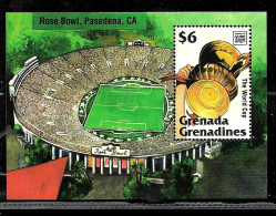 #9072 GRENADA GRENADINES SPORTS SOCCER FOOTBALL WORLD CUP 94 S/S YV BL 303 MNH - 1994 – Verenigde Staten