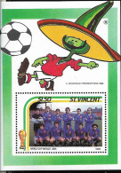 #9089A ST VINCENT 1990 SPORT FOOTBALL SOCCER WORLD CUP S/SHEET YV BL 29 MNH - 1986 – México