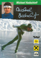 2) Autogramm AK Eisschnellläufer Michael Hadschieff Innsbruck Tirol Österreich Olympia Patinage De Vitesse Schaatsen - Authographs