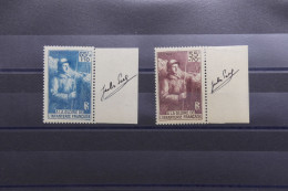 FRANCE - N° 386 Et 387 * Signés Par Le Graveur Jules PIEL Sur Bord De Feuille - Rares - A 919 - Unused Stamps