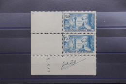 FRANCE - N° 336 X 2 * Signés Par Le Graveur Jules PIEL Sur Bord De Feuille - Rare - A 920 - Unused Stamps