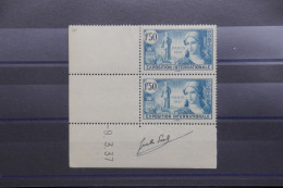 FRANCE - N° 336 X 2 * Signés Par Le Graveur Jules PIEL Sur Bord De Feuille - Rare - A 920 - Ungebraucht