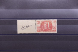 FRANCE - N° 423 * Signé Par Le Graveur Jules PIEL Sur Bord De Feuille - Rare - A 921 - Unused Stamps