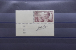 FRANCE - N° 418 * Signé Par Le Graveur Jules PIEL Sur Bord De Feuille + Coin Daté - Rare - A 923 - Unused Stamps
