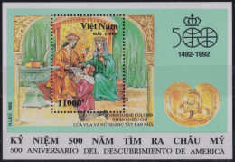 F-EX47593 VIETNAM MNH 1992 DISCOVERY COLUMBUS ELIZABETH THE CATHOLIC.  - Cristoforo Colombo