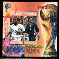 #9069 DOMINICA 2003 SPORTS FOOTBALL SOCCER WORLD CUP PLAYERS YV BL 470  MNH - Dominique (1978-...)