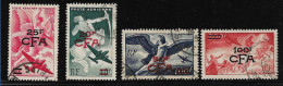 Réunion 1949 P.A N°45/48 Oblitéré, Série Mythologique. Cote 36€ - Poste Aérienne