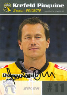 Autogramm Eishockey AK Dušan Milo Krefeld Pinguine 11-12 KEV Dusan HC Nitra Zvolen Lausanne Slovensko SZĽH MoDo Skalica - Sports D'hiver