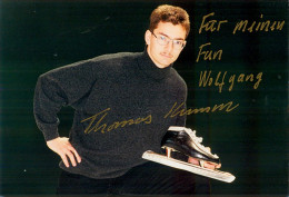 2) Autogramm Foto Eisschnellläufer Thomas Kumm SC Dynamo Berlin DDR Olympia 1994 Ice Speed Skating Patinage De Vitesse - Autografi