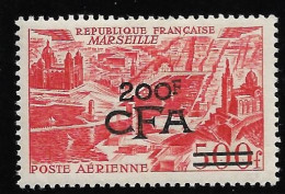 Réunion 1949 P.A N°50*, Vues Stylisées. Marseille. Cote 35€ - Luchtpost