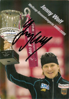 Autogramm AK Eisschnellläuferin Jenny Wolf Weltcup-Gesamtsiegerin 05-06 SC Berlin Olympia Ice Speed Skating Schaatsen - Autografi