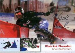 Autogramm AK Snowboarder Patrick Bussler Aschheim In Bayern Lenggries Olympia Olympionike] Snowboarding Deutschland - Autografi