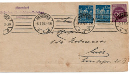 61728 - Deutsches Reich - 1923 - 100M Ziffer MiF A OrtsBf HANNOVER - Storia Postale