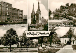 73835167 Koethen Anhalt Ingenieurschule Chemie Kirche Am Hubertusteich Stadion S - Köthen (Anhalt)