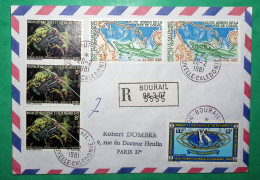 RECOMMANDE BOURAIL NOUVELLE CALEDONIE PAR AVION POUR PARIS 1981 LETTRE COVER FRANCE - Briefe U. Dokumente