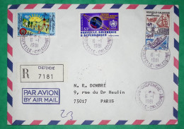 RECOMMANDE CHEPENEHE NOUVELLE CALEDONIE PAR AVION POUR PARIS 1981 LETTRE COVER FRANCE - Storia Postale