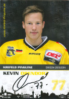 Autogramm Eishockey AK Kevin Orendorz Krefeld Pinguine 13-14 Fischtown Pinguins Bremerhaven Iserlohn EHC Freiburg - Sports D'hiver