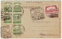 HONGRIE / HUNGARY - 1927 Flamme Daguin De La Foire Internationale De Budapest Sur Carte Postale Pour Les USA - Covers & Documents