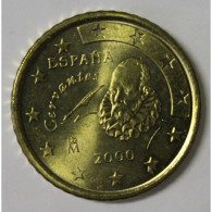 ESPAGNE - 50 CENT 2000 - CERVANTES - SUPERBE A FLEUR DE COIN - Spanje