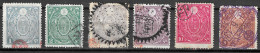 1898-1909 JAPAN Tax Revenue Set Of 6 Used Stamps - Otros & Sin Clasificación