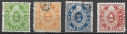 Japan 1898 1,2,3 And 5 Rin Set Of 4 Revenue Tax - Otros & Sin Clasificación