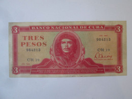 Cuba 3 Pesos 1983 Banknote Ernesto Che Guevara,see Pictures - Cuba