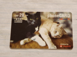 LIECHTENSTEIN-(LI-39C)-CATS-(97)(431-729-6340-8763)(20CHF)-(07/06)(31727938)-tirage-100.000-used Card - Liechtenstein