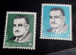 EGYPT 1970 - PRESIDENT GAMAL NASSER MRMORIAL STAMPS ISSUE COMPLETE SET  , SG # 1078/79, MNH . - Unused Stamps