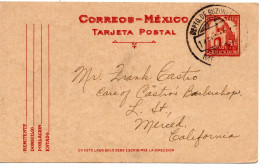 61793 - Mexico - 1940 - 4c GAKte MEXICO -> Merced, CA (USA) - Mexiko