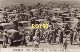 Colonie Italiane Colonia Italiana Somalia Una Sosta Della Colonna Parini Animatissima Anni 30 (f.piccolo/foto/v.retro) - Somalië
