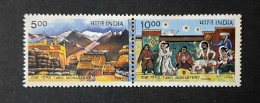 INDIA 1999 Tabo Monastery SETENANT MNH Phila1732 - Unused Stamps
