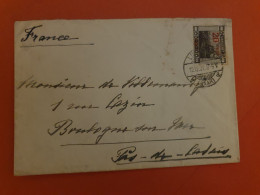 Sarre - Surchargé Sur Enveloppe Pour Boulogne Sur Mer En 1921 - J 258 - Lettres & Documents