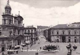 Cartolina Caltanissetta - Piazza Garibaldi E Fontana Tripisciano - Caltanissetta