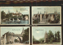 41400464 Merseburg Saale Schloss Waterloobruecke Krumme Tor Kriegerdenkmal Merse - Merseburg