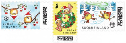 Finland Finnland Finlande 2023 Merry Christmas And Happy New Year ! Set Of 3 Stamps MNH - Neufs